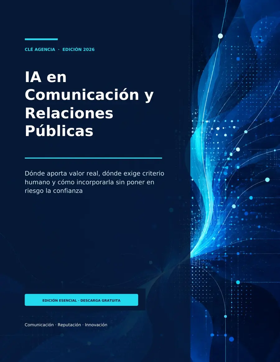 Portada de la Guía IA en Comunicación y Relaciones Públicas